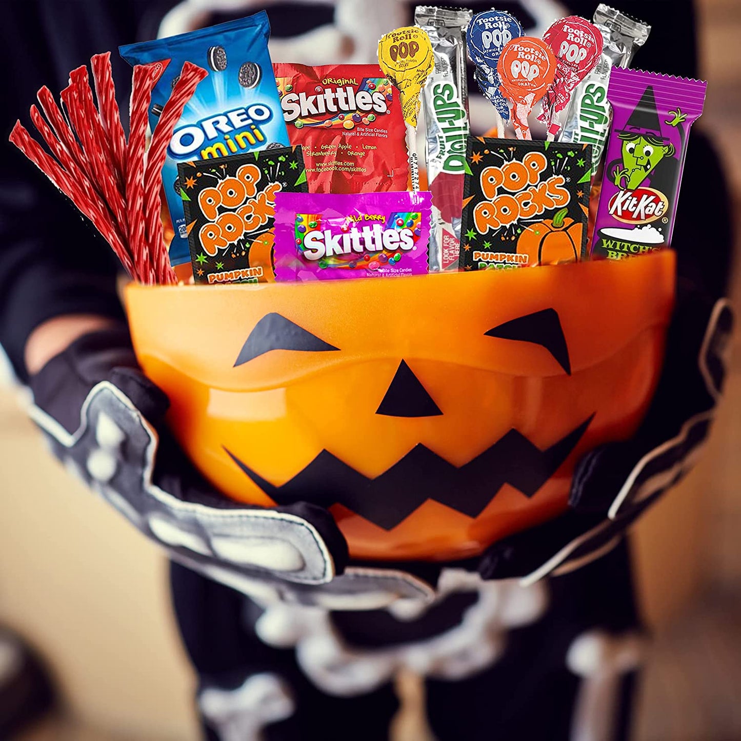 Halloween Care Package Snack box (80) Candy Snacks Assortment Trick or Treat Cookies Food Bars Toys Variety Gift Pack Box Bundle Mixed Bulk Sampler for Children Kids Boys Girls College Students Office - My Store