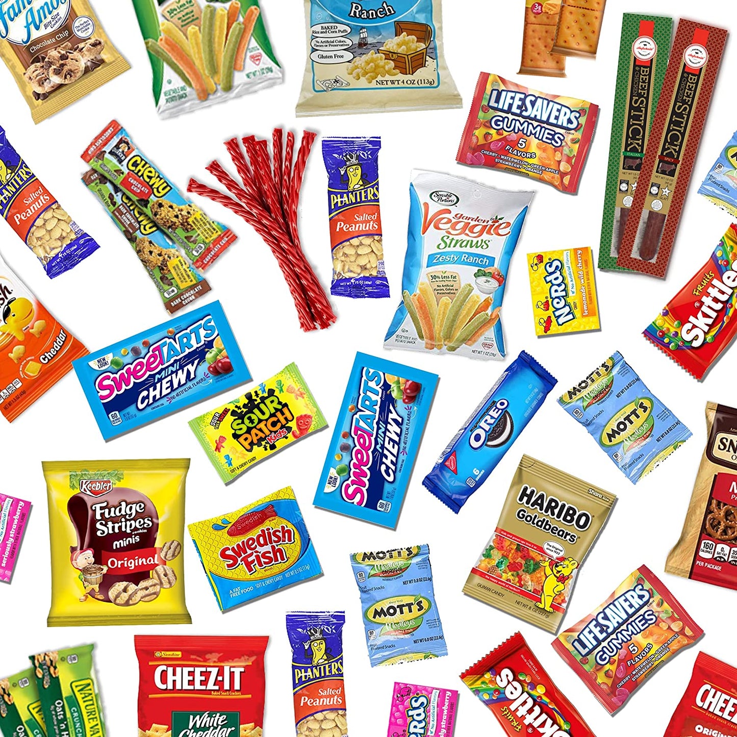 Fathers Day Gift Basket Gift For Dad Care Package (50 Count)Ultimate Men's box Sampler Bars,Beef Jerkey, Cookies, Chips, Candy Snacks Variety Box Pack Office Friends Family Military Treats - My Store