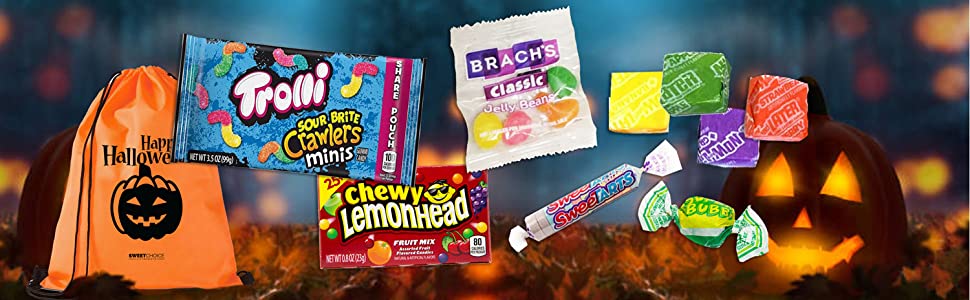 Halloween Trick or Treat Assorted bulk Classic Candy Mix! Mega Variety! FRESH & DELICIOUS! Individually Wrapped, Bulk Assortment. Perfect for , Parties, Parades & Piñatas! - My Store