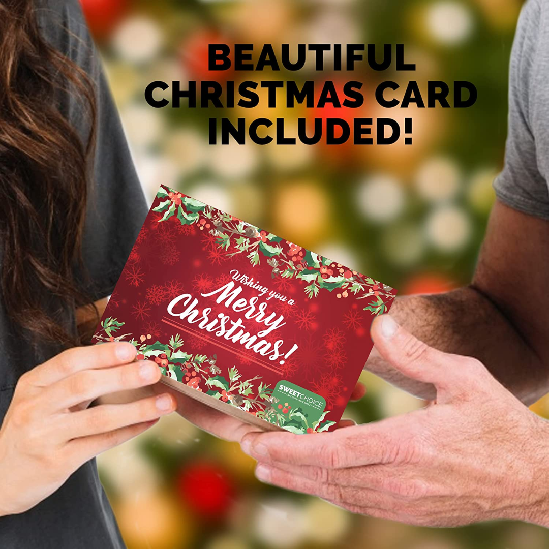 Christmas Gift Basket Care Package (50 Count) Candy Snacks Cookies Bars Chips Holiday Gift Baskets Variety Gift Box Pack Assortment Basket Bundle Mix Of Treats College Students Office Kids Boys Girls - My Store