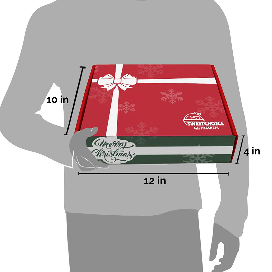 Christmas Gift Basket Care Package (45 Count) Candy Snacks Cookies Bars Chips Holiday Gift Baskets Variety Gift Box Pack Assortment Basket Bundle Mix Of Treats College Students Office Kids Boys Girls - My Store