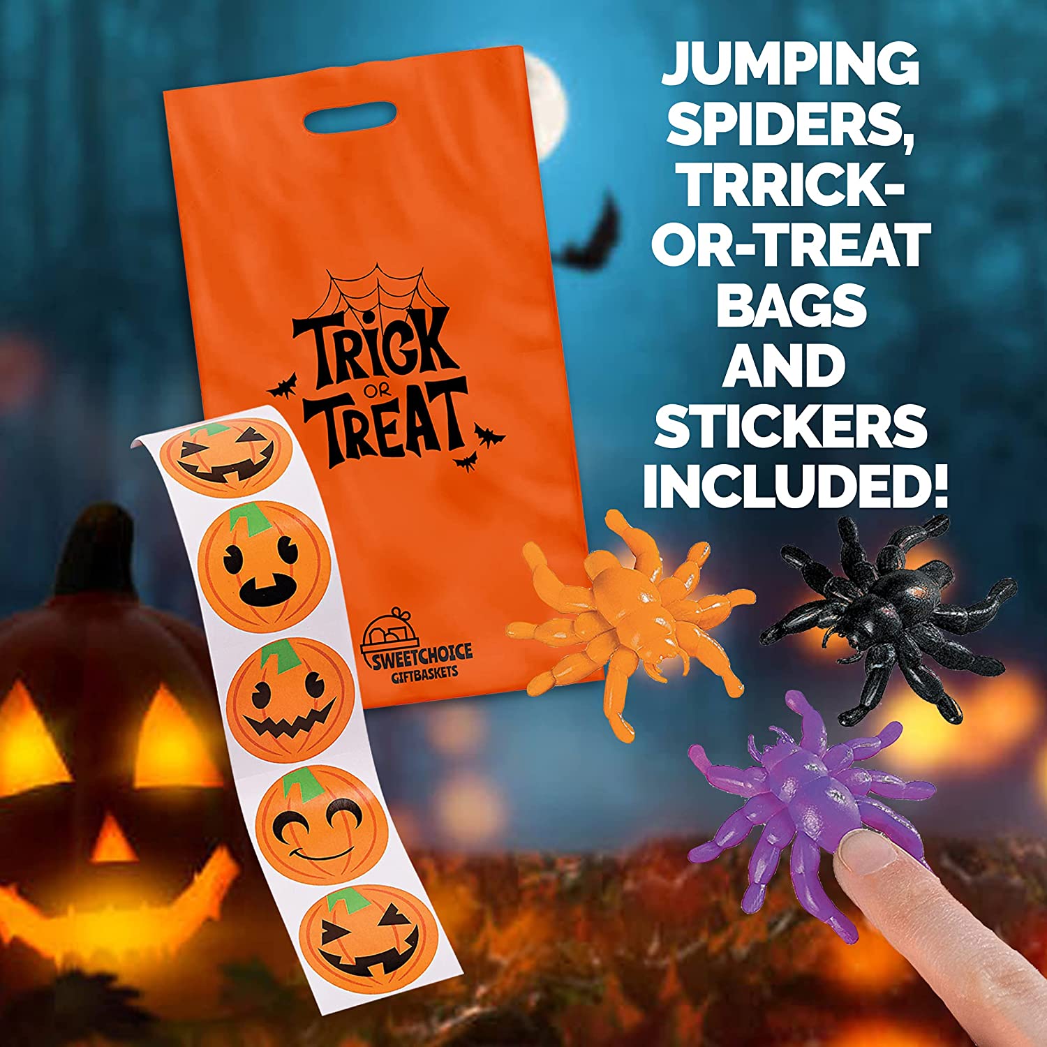 Halloween Care Package Snack box (80) Candy Snacks Assortment Trick or Treat Cookies Food Bars Toys Variety Gift Pack Box Bundle Mixed Bulk Sampler for Children Kids Boys Girls College Students Office - My Store