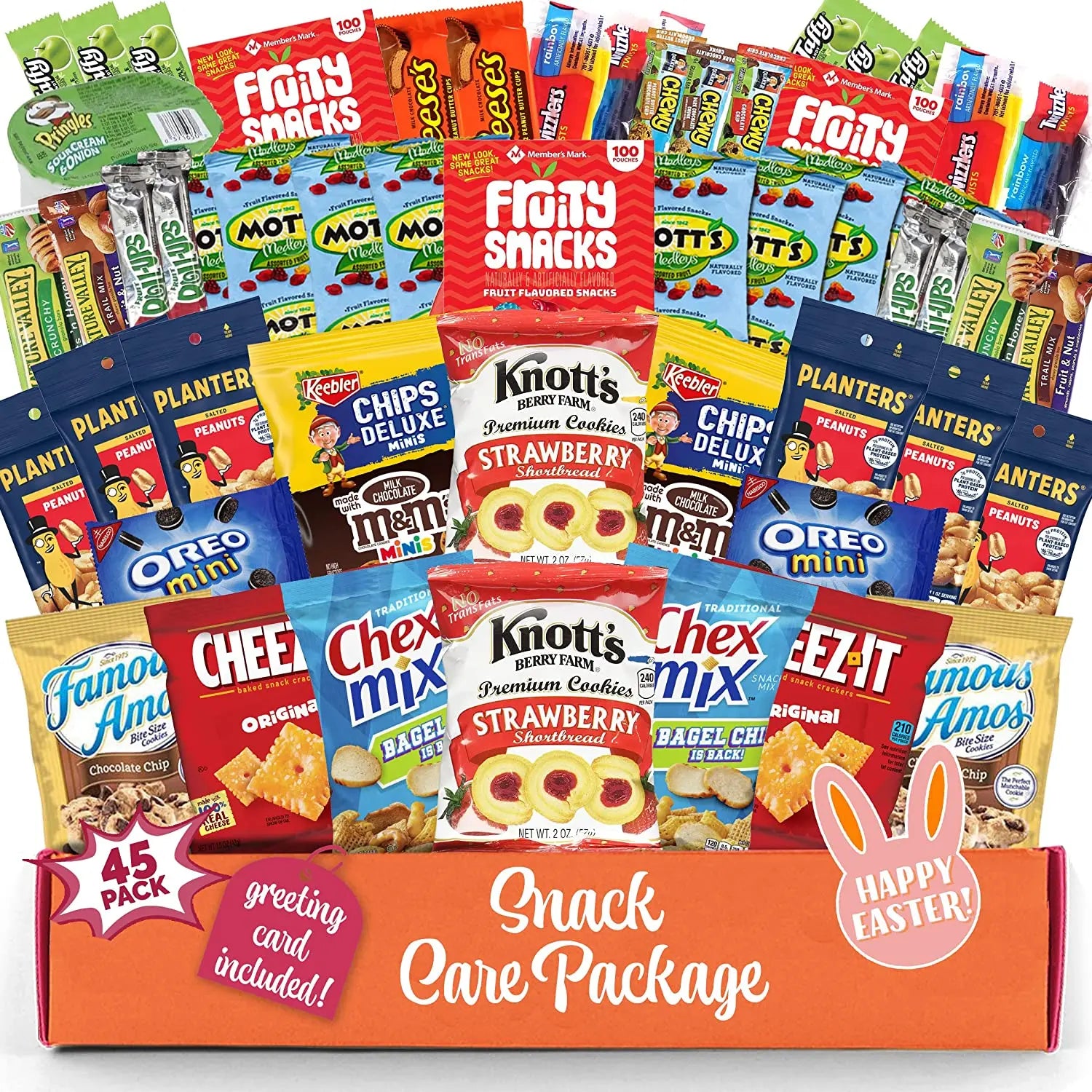 Snack box variety pack (45 Count) Gift Box for Teens - Gift Basket Food Arrangement for Dad - Birthday Candy Basket for Men, Women, Boys, Girls, Kid, Adult, College Student - My Store