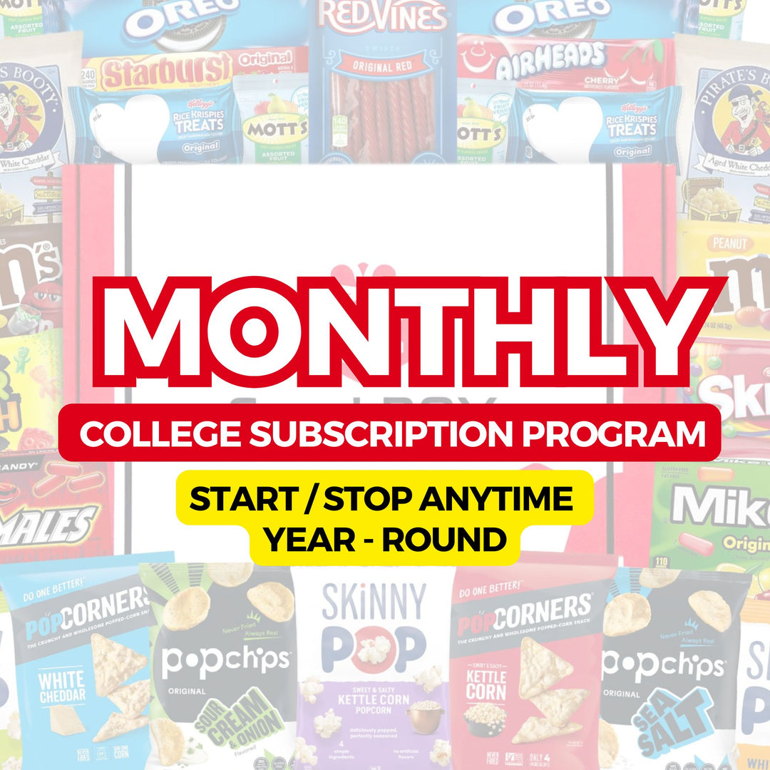 (2025/2026) Monthly College Student SnackBOX Care Package Subscription Program | Snacks Delivered each Month! - My Store